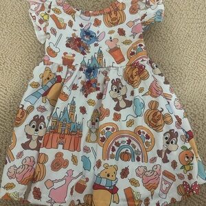 Colorful Disney Bamboo Print Dress